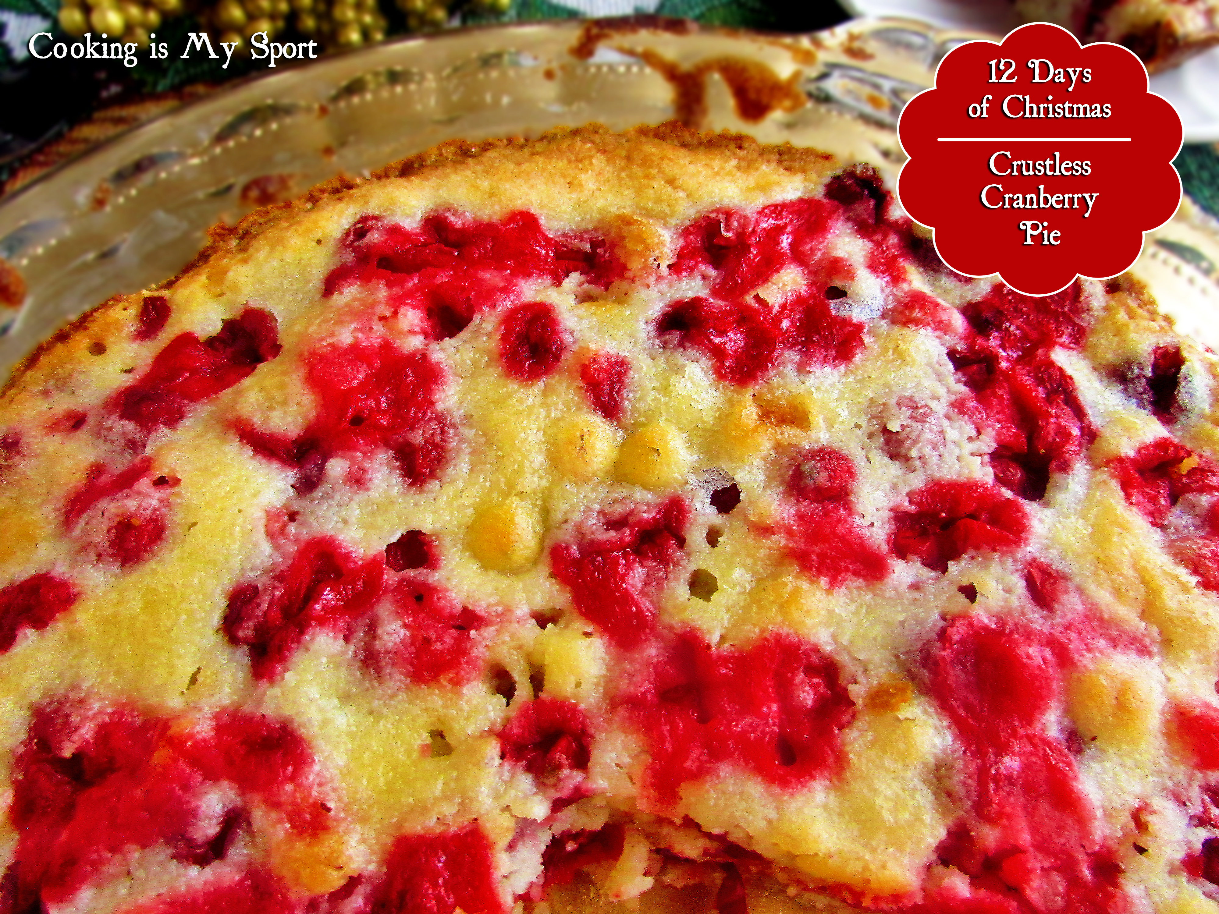 Crustless Cranberry Pie3