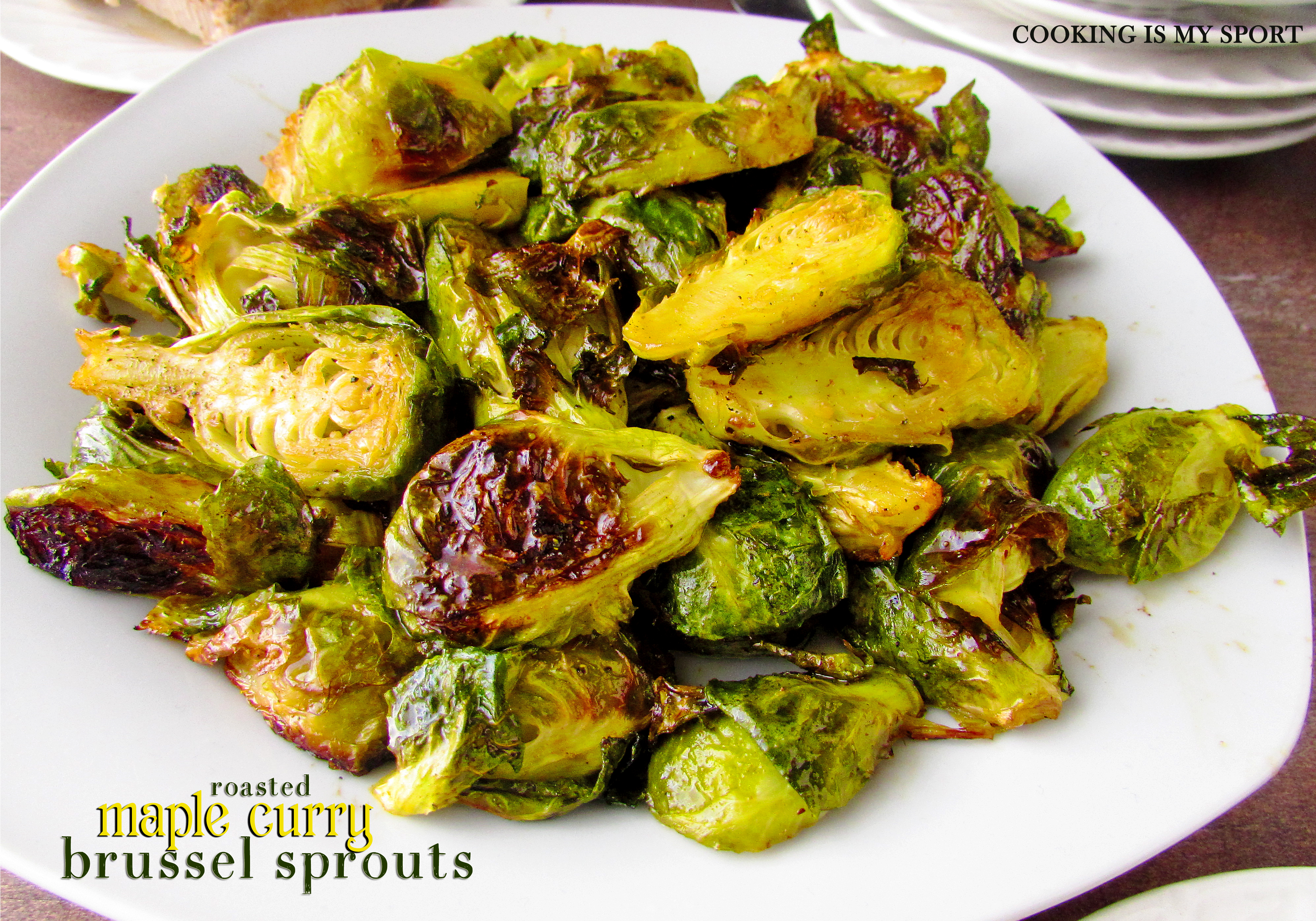 Maple Curry Brussel Sprouts2