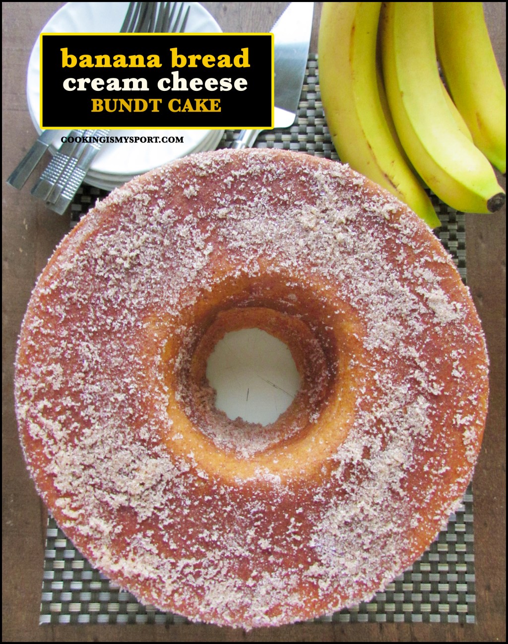Banana Bread Cream Cheese Bundt Cake Cooking Is My Sport