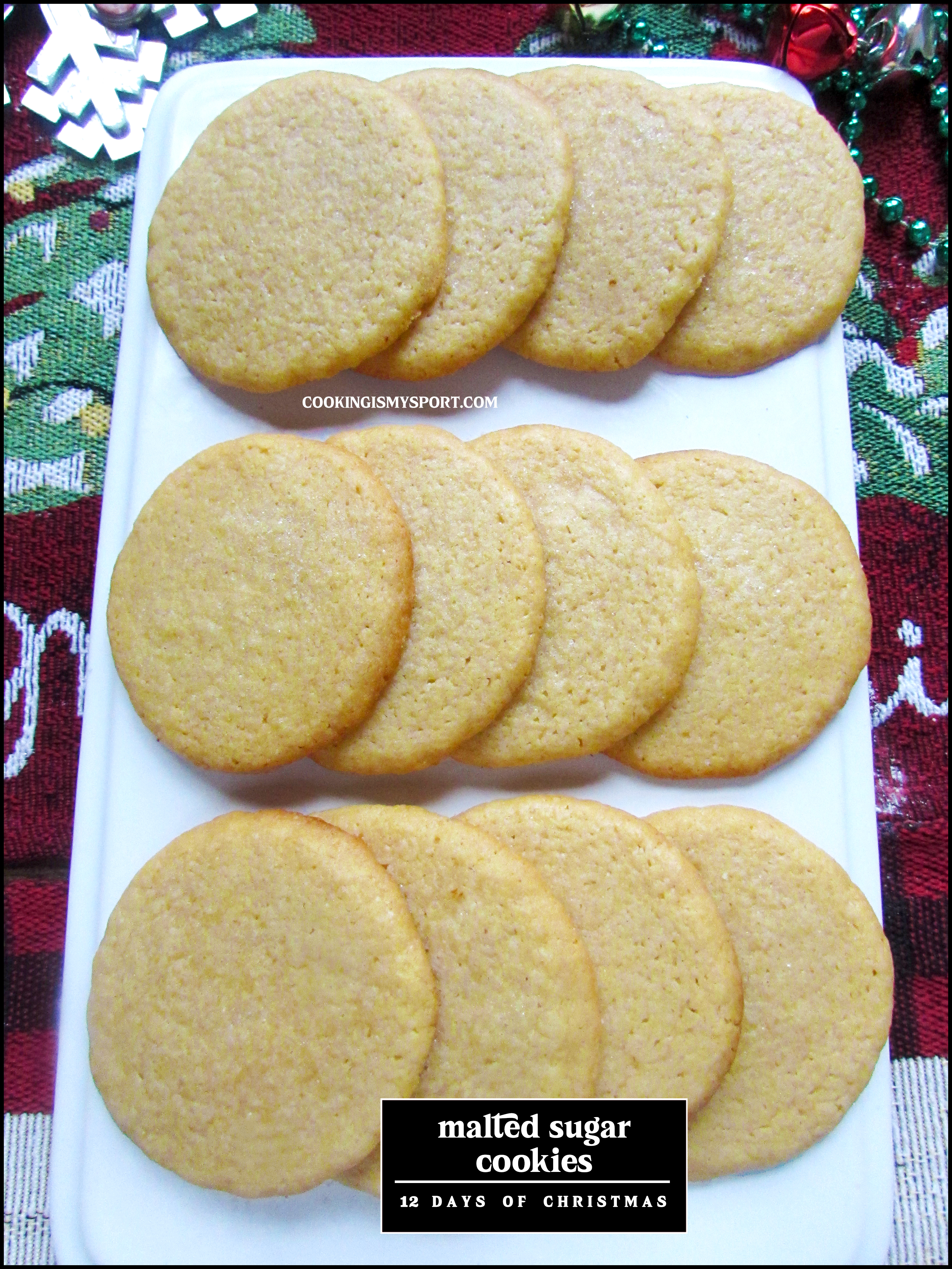 Malted Sugar Cookies